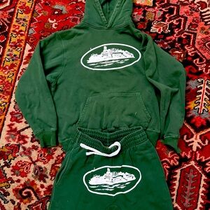 Corteiz Pine Green Full Tracksuit